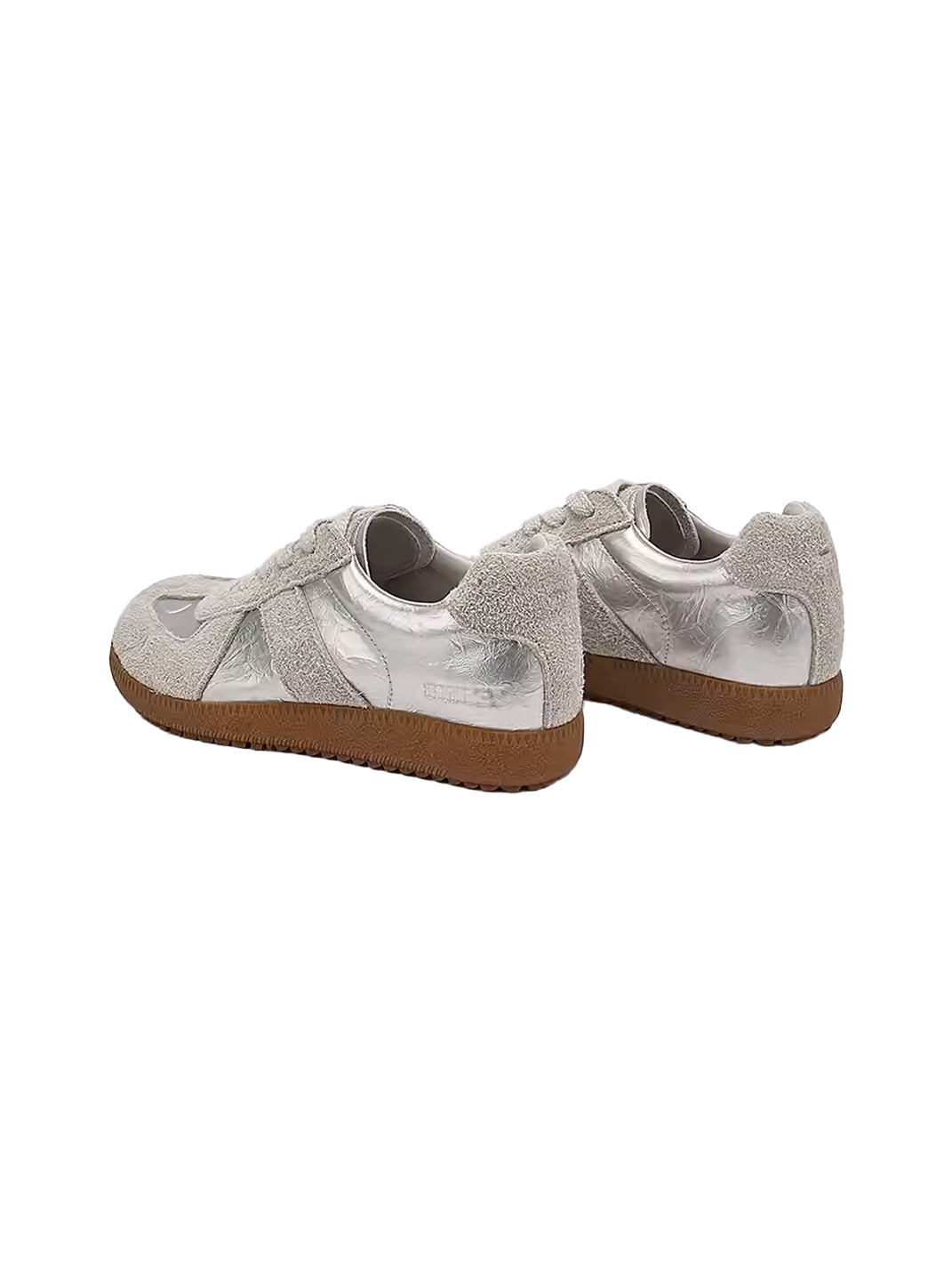 SMILEY | Mango Toe Retro Casual Sneakers-Silver - PSYLOS 1, SMILEY | Mango Toe Retro Casual Sneakers-Silver, Retro Trainers, SMILEY, PSYLOS 1
